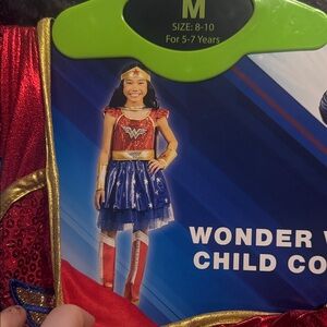 DC Comics Wonder Woman Kids Costume - Vibrant Red, Blue, and Gold